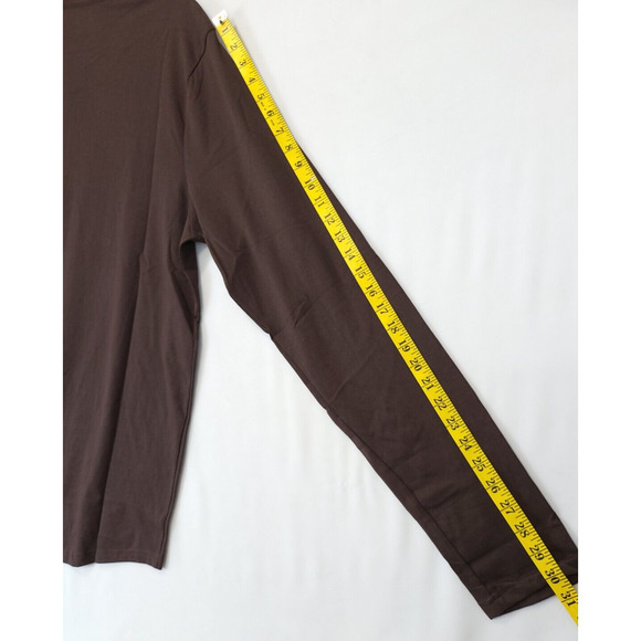 Buffalo David Bitton Long Sleeve T Shirt‎ Crew Neck Men XXL Brown Classic - Picture 7 of 9